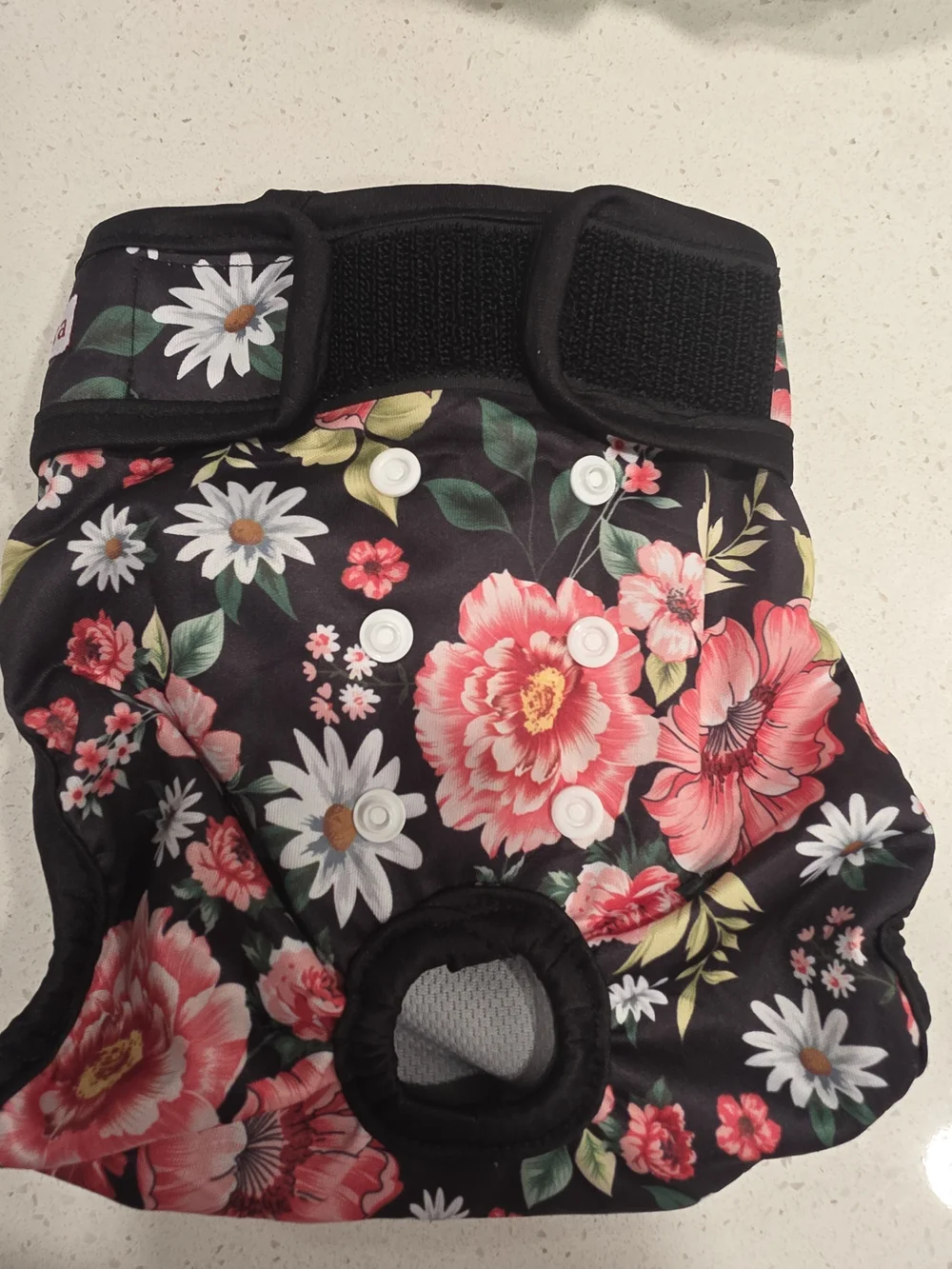 NWOT Floral Reusable Female Dog Diapers - Set of 5